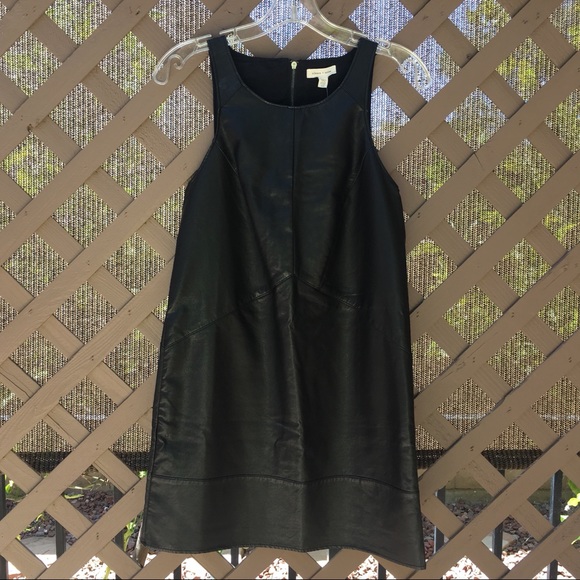 Urban Outfitters Vegan Leather Shift Dress - Black - Picture 4 of 10
